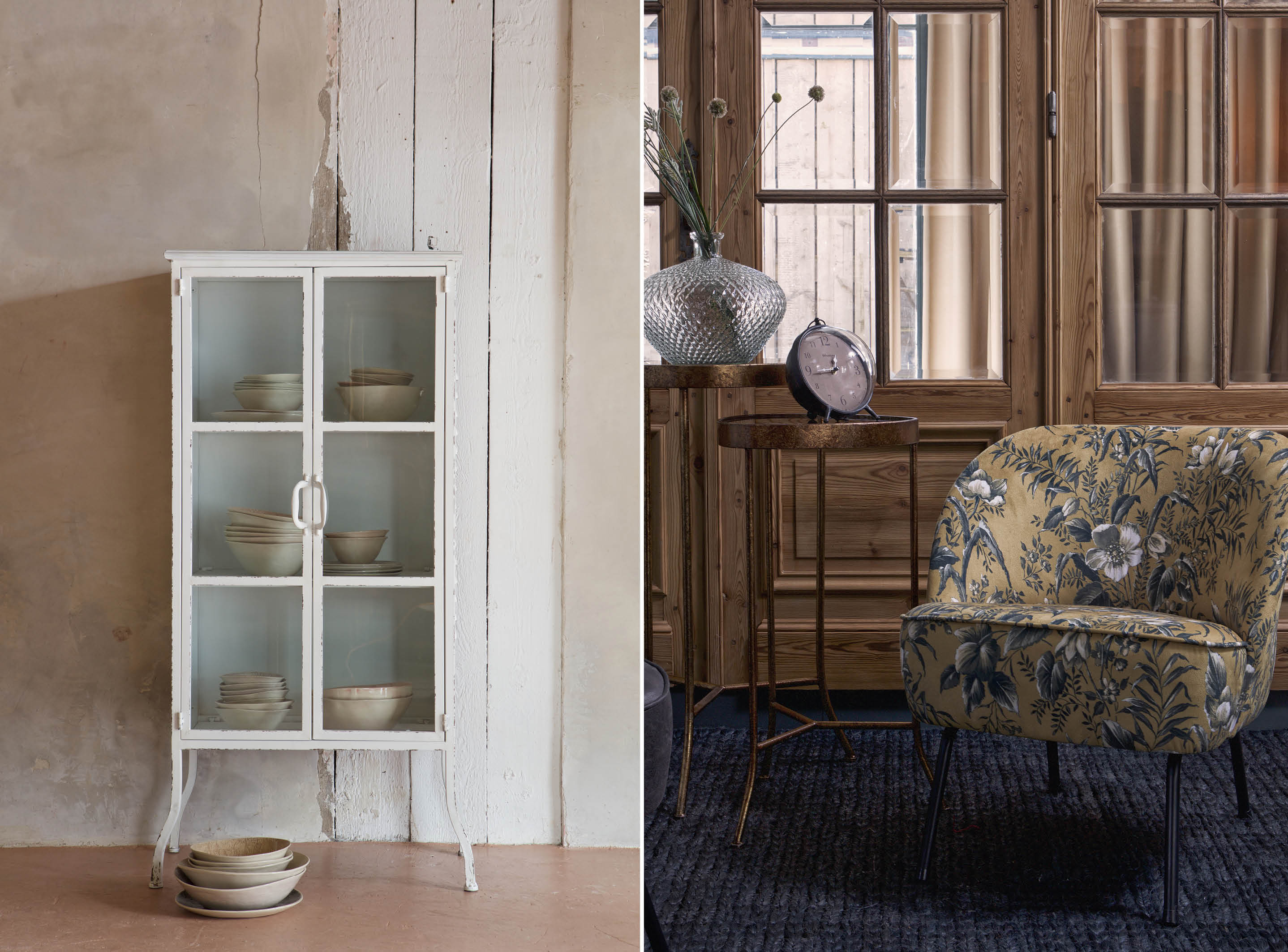 Feminine vitrinekast - Vogue poppy fauteuil